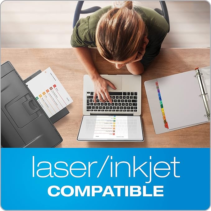 Oxford OneStep Binder Dividers, 12 Tab Numeric Divider Sets, Customizable Table of Contents, Works with 3 Ring Binder, Durable Plastic, Reversible Multicolor Tabs, Numbered 1–12, 3 Sets (89403)