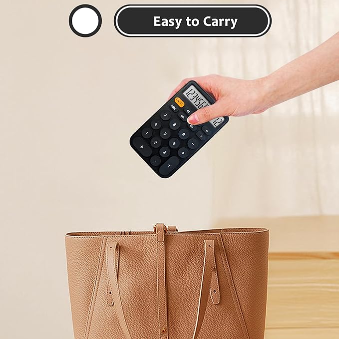 VEWINGL Standard Calculator 12 Digit,Desktop Large Display and Buttons,Calculator with Large LCD Display for Office,School, Home & Business Use,Automatic Sleep,with Battery