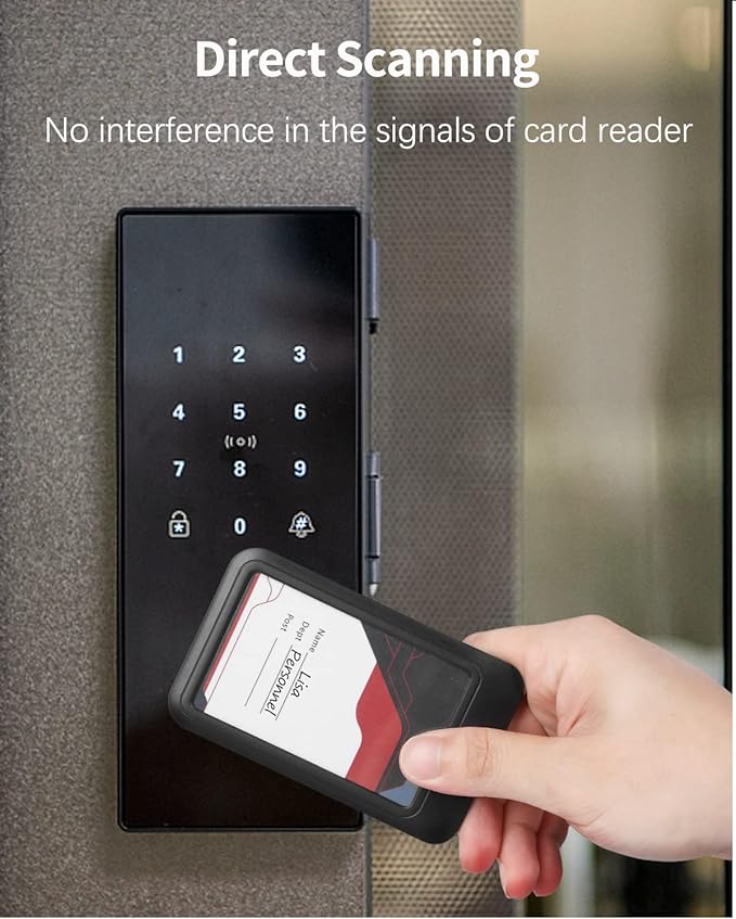 Uniclife 100 Pack Sliding ID Badge Holder Hard Black Vertical Plastic Card Case Protector Pouch with Clear Window for Office School ID Credit Cards Proximity Key Cards Driver’s Licenses and Passes