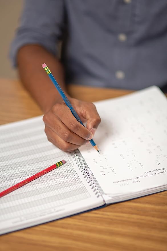 Ticonderoga® Erasable Checking Pencils, Presharpened, Carmine Red, Pack Of 12