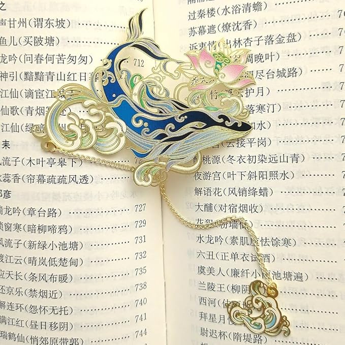 MOZART Kunai Chinese Style Brass Bookmark Classical Mythological Characters Mountain and Sea Sutra Series Creative Cultural Copper Bookmark Metal Bookmarks