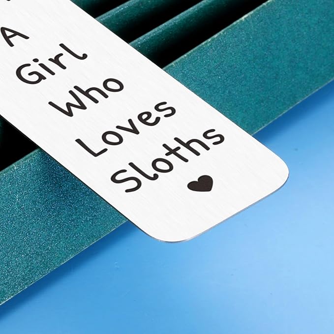 Sloth Gifts for Women, White Elephant Gifts, Book Marks for Reading Women, Santa Swap Gift Exchange, Book Lovers Gifts, Cute Bookmark for Teen Girls, Metal Bookmark Gifts for College Girls Sloth Stuff