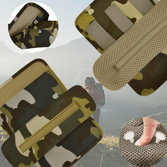 2Pcs Thick Cushioned Shoulder Pads, Anti-Slip Design and Breathable Mesh Pads for Shoulder Strap,Soft and Comfortable