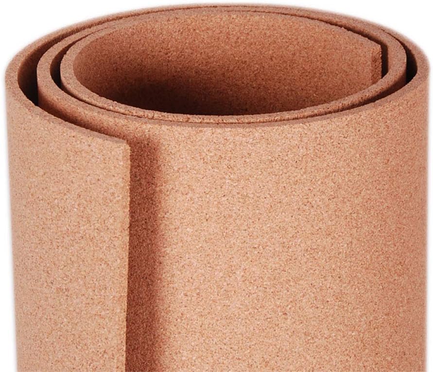 Manton Cork Premium Cork Roll - 4' x 5' x 3/8", 100% Natural Facing Grade Material for Bulletin Boards, Decorative Photo and Message Push Pin Displays - Perfect for Home, School, and Office