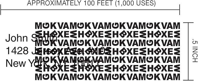 Identity Theft Prevention Security Stamp Wide Roller Security Stamp Kits (Green)