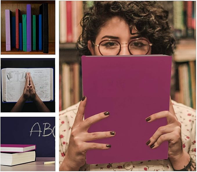 Grey Stretchable Jumbo Book Covers, Washable Reusable Book Protector fits Hardcover Textbooks up to 9" X 12" Office Supply with Free Sticker Labels (1 Pack, Grey)