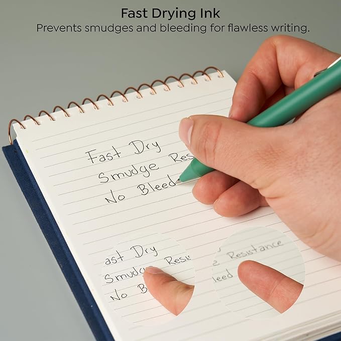 BLIEVE Gel Pens - Earthy, Matte Finish, Smooth Writing, No Bleed - For Journaling, Bible Notes, Drawing - Cute School Supplies, 8 Pack (Terracotta, Black Ink)