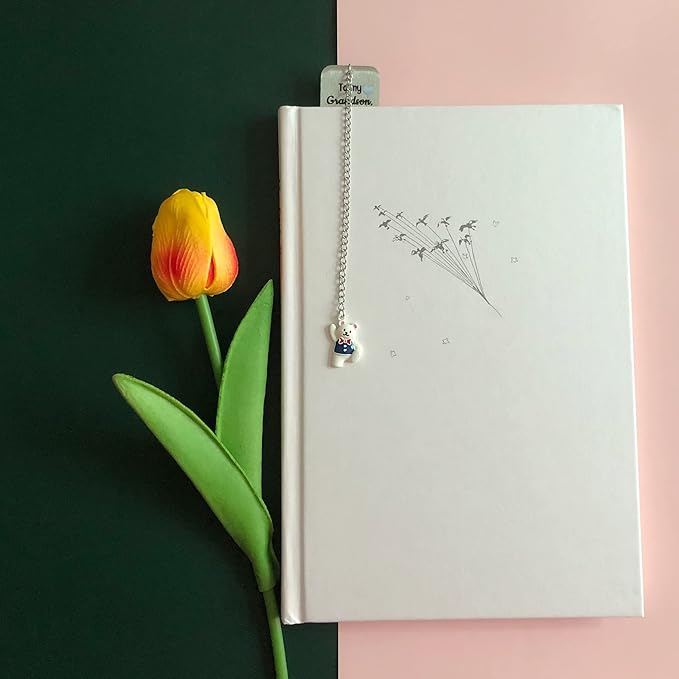 Grandson Bookmarks Birthday Gift Christmas Encouragement Bookmark Teens Graduation Distance Farewell Back to School Present Appreciate Reminder Go to University Love Proud of You Keepsakes Cute Bear