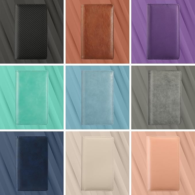 MaxGear Business Card Organizer, 240 Cards Book Portable Business Card Holder for Men & Women, Professional PU Credit Cards Binder File Storage, Black