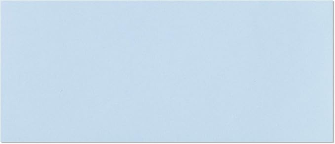 EnDoc #9 Colored Envelopes - 100 Pack - Blue Pastel Colore 3 7/8 x 8 7/8 envelope, Letter Size, For Home, Offices, Holiday, Invoices and Mailings