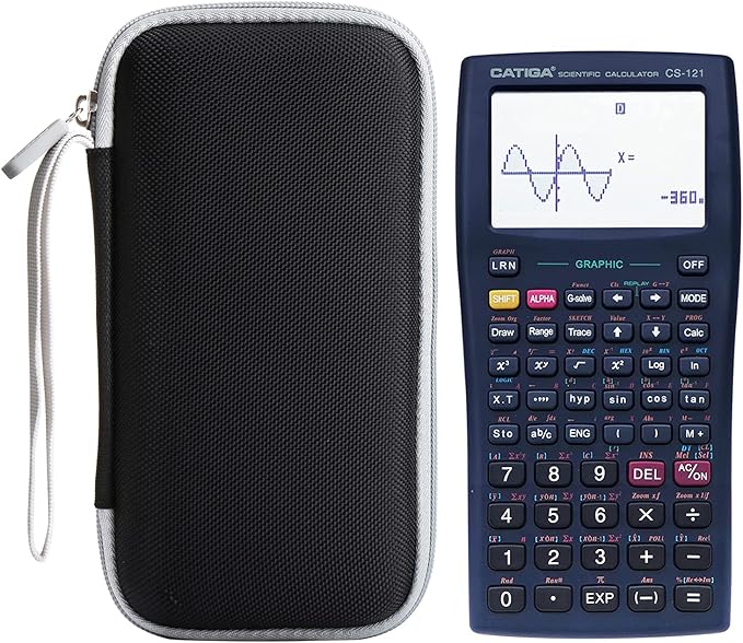 Mchoi Hard Carry Case Suitable for CATIGA Scientific Graphic Calculator CS229 CS121, Case Only