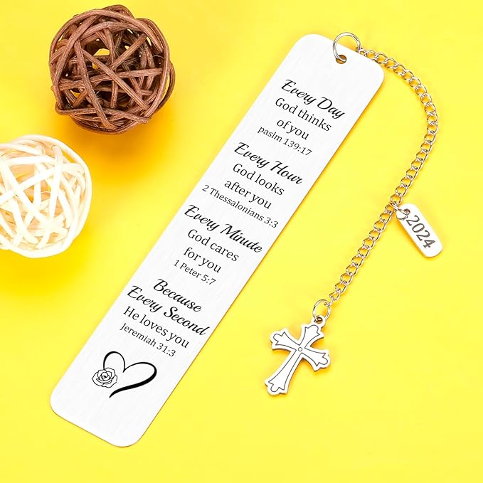 Baptism Gifts for Teen Boys Christening Bookmark for Him Her Friends Bible Verse Bookmarks Catholic 2024 Graduation Gifts for Her Him Christmas Gifts for Son