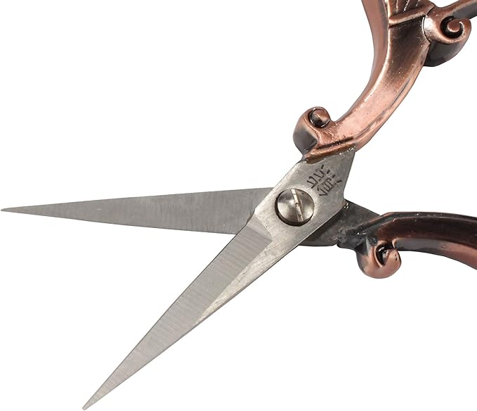 JubileeYarn Chinese Wing & Cloud Embroidery Craft Scissors - Copper - 1 Scissor