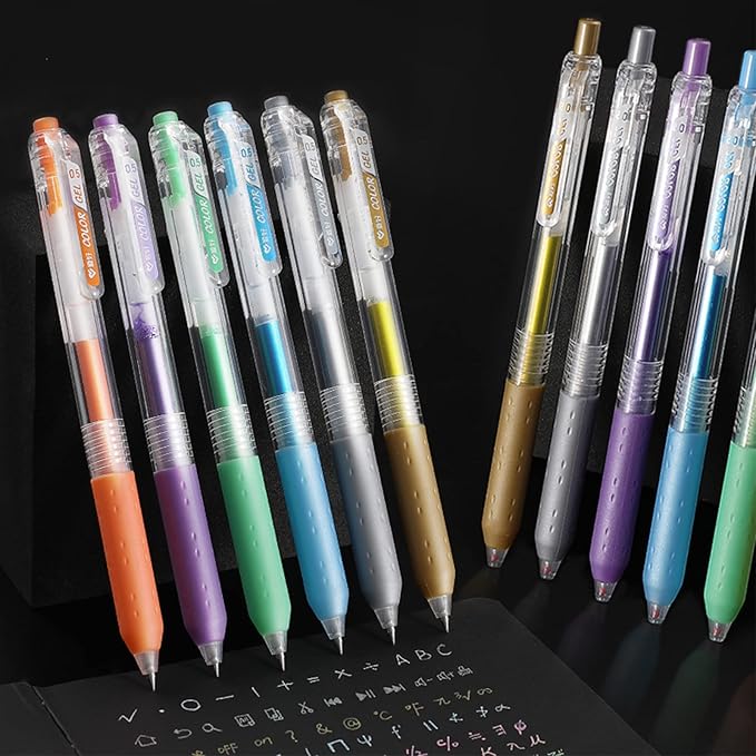 Metallic Colors Journal Planner Pens Colorful 0.5mm Markers Fine Tip Drawing Pen Porous Fineliner Pen for Bullet Journaling Writing Note Taking Coloring Art Office School Supplies (6 metallic colors)