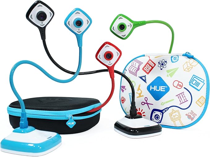 HUE HD Pro Flexible USB Video and Document Camera/Visualiser (Black Camera with Black Carry Case)