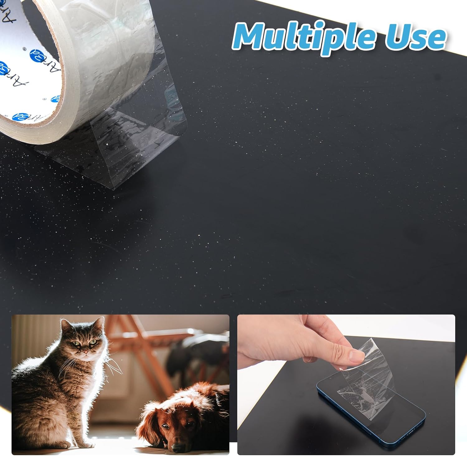 Art3d 12 Rolls Packing Tape - Clear Carton Sealing Tape Heavy Duty, 1.88" x 55 yds, 2.2 mil Thick