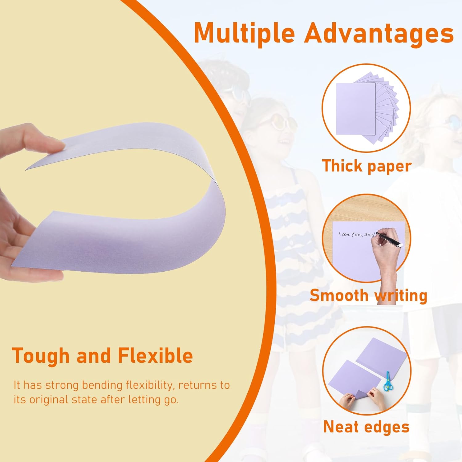 40 Sheets Light Purple Cardstock 8.5 x 11 Printer Paper, 75lb Heavyweight Paper Card Stock for Wedding, School Crafting, Invitations, Making Cards, Certificates