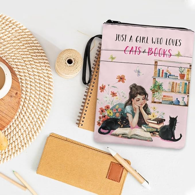 COEQINE Just Girls Who Like Book Covers for Hardcover Decorative Protection Book Sleeves Cover with Zipper Book Covers for Paperback 9x11 Inch
