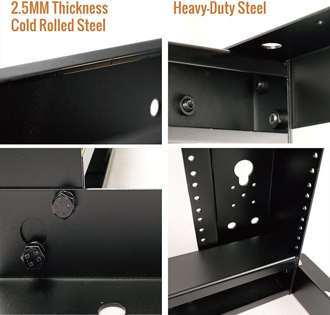 38U Open Frame Server Rack,4-Post Adjustable Depth 23.6 inch-39.3 inch Frame Rack,Professional It Rack for 19 inch Computer/AV/Data/IT Equipment,Tapped Hole