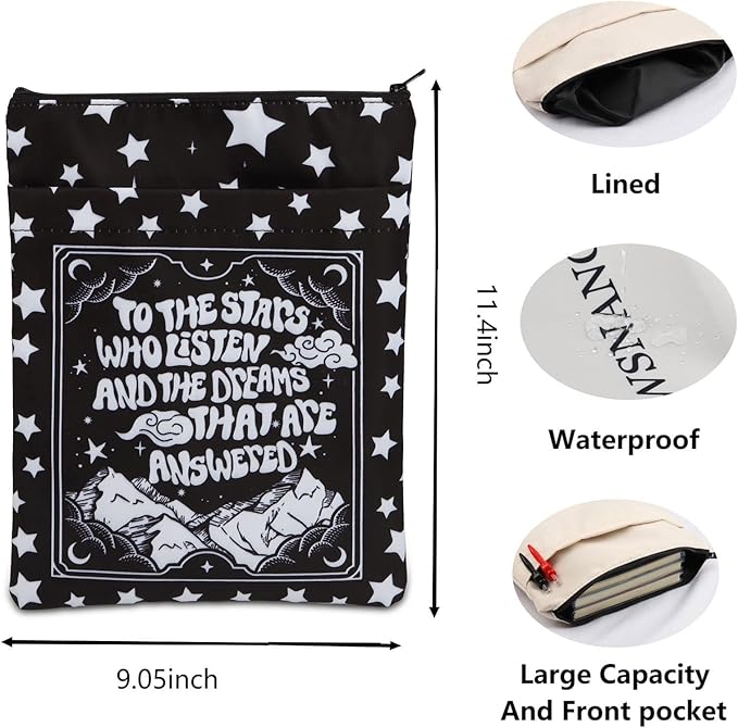 Crescent City Inspired Book Sleeve Velaris Gift Book Lovers Gifts Book Covers for Paperbacks Bookish Gift (to The Stars bs)