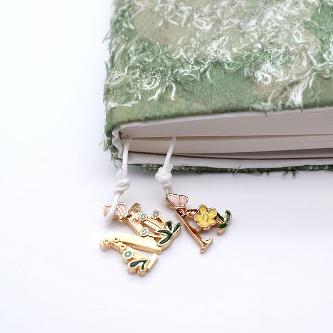 BLBMH Butterfly Book Covers for Paperbacks Adjustable Fabric Book Sleeve Cover Protector Fit for 5.5x8.5 inch Hardcover Softcover Book Novels Notebook Bible - Green