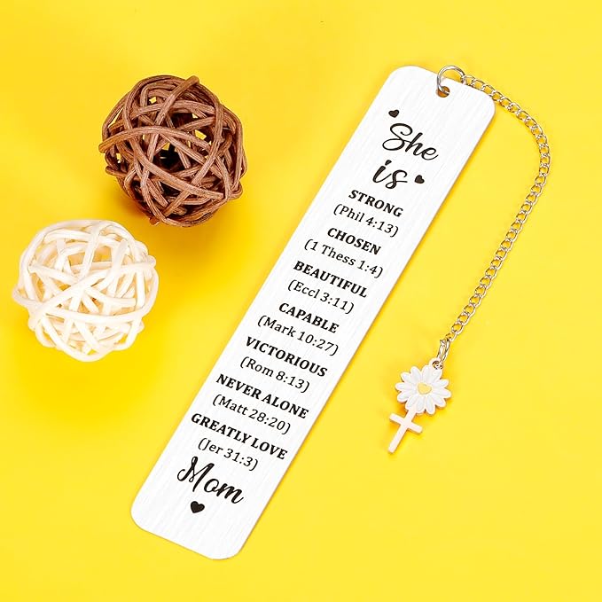 Gifts for Mom from Daughter Son Birthday Bible Bookmark for Women Mothers Day Valentines Christmas Gifts for Mother Mommy Mom to Be Bonus Mom Grandma from Teens Kids Book Lovers Sentimental Gift Idea
