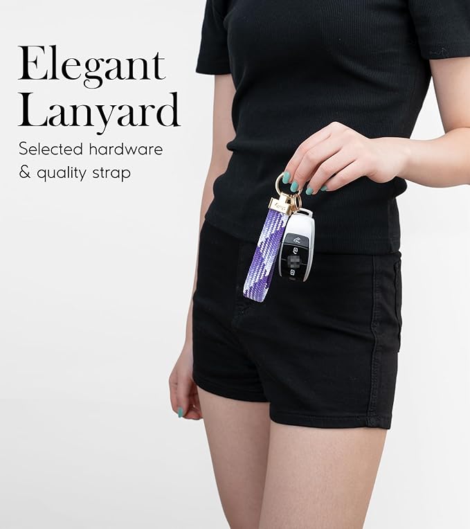 SENLLY Wristlet Lanyard, Stretchy Keychain Holder, Original Elastic Anti-Drop Design Keyring