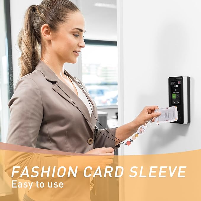 Teacher Lanyard with ID Holder, Boho Rainbow Sun Print Be Kind Cute Badge Holder with Beaded Adjustable Lanyard, Gifts for Teachers Students