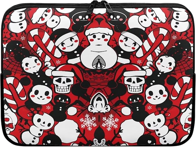 Christmas Snowman Printed Computer Bags for Laptops, Water Resistant 15 Inch Laptop Bag Laptop Briefcase Travel Case for Women Men Teens, Compatible with Most Laptops