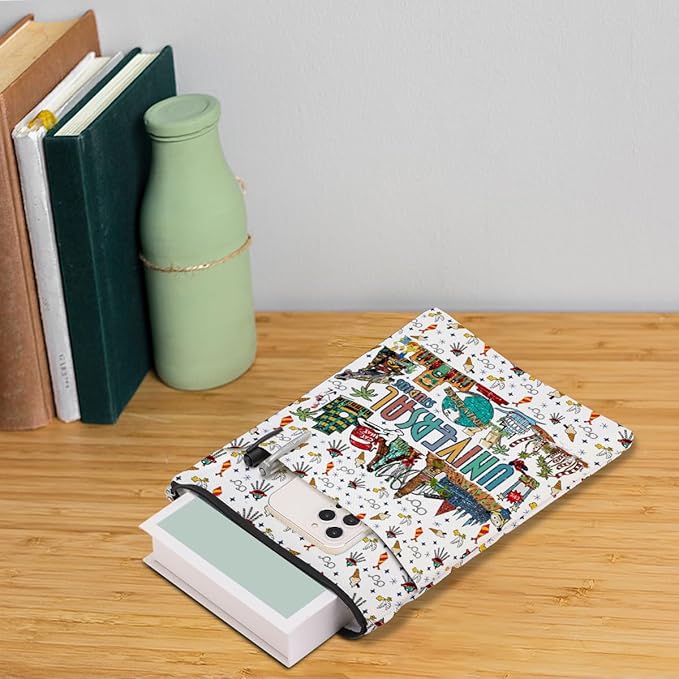 Magic Stuff Magical Castle Book Sleeve Book Cover Book Lovers Gifts Book Club Gifts Wizard Book Protector Vacation Gifts Book Gifts for Readers Women Magic Movie Fans Friend Graduation Birthday Gifts