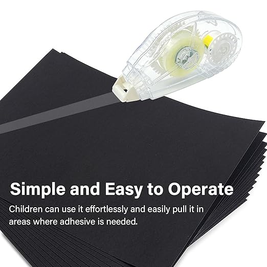 Glue Runner Permanent, Double Sided Adhesive Scrapbook Runner Tape Roller, 0.3-inch by 360-Inch, Permanent Adhesive Dots Roller Applicator - 6 Packs White