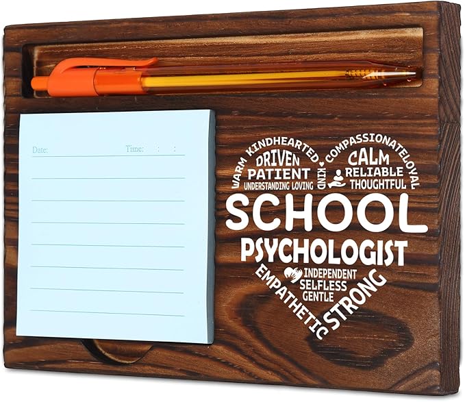 School Psychologist Gift Self-Stick Note Pad Holders, School Psychologist Gifts for Women, School Psychologist Office Gift, Thank You Gifts for School Psychologist School Counseling SD129