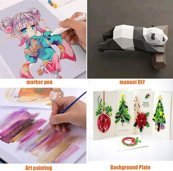 50 Pack 5x7 White Cardstock Paper Blank Thick Heavyweight 92lb Card Stock for Making Invitations cards, Postcards