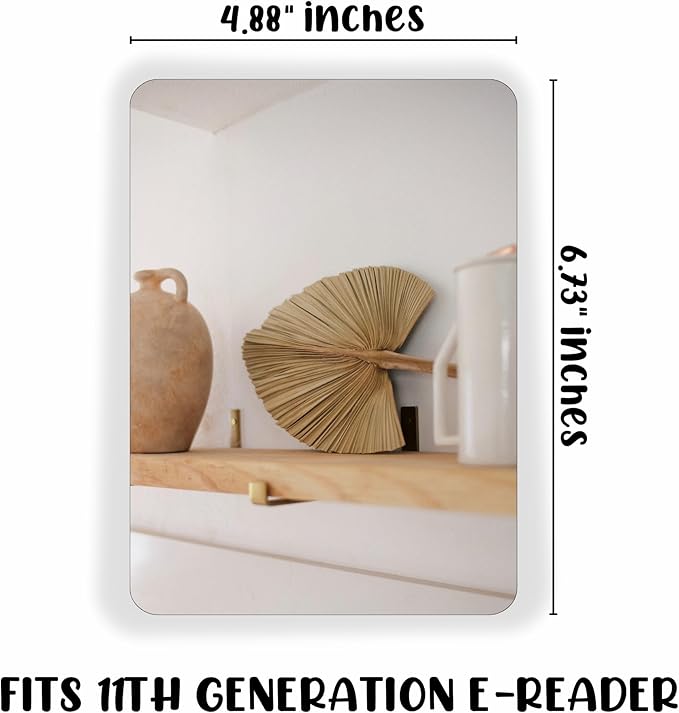 E-reader Cardstock Paper Inserts for Clear Case | 12 pk 4.88 x 6.73” inches Paper White 11th Generation 6.8" Screen Compatible Put Behind Case Colorful Floral Designs Change Out (Design Mix 5)