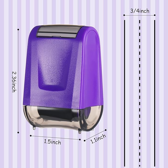 Sherr 2 Handwriting Line Stamp Roller Dashed Handwriting Lines Practice Roller Stamp for Kids, Teachers Kindergarten Education Classroom Back to School Need(2.72 x 2.44 x 1.54 Inch,Purple)