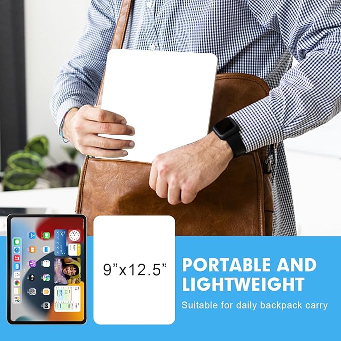 Dry Erase LapBoards, PANDRI 26 Pack Double Sided 12.5 x 9 Inch Whiteboards with 26 Erasers, Dry Erase Boards for Office Students Classroom Teacher Supplies