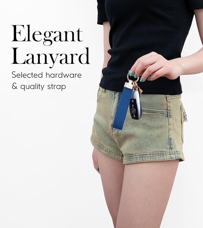 SENLLY Wristlet Lanyard, Stretchy Keychain Holder, Original Elastic Anti-Drop Design Keyring