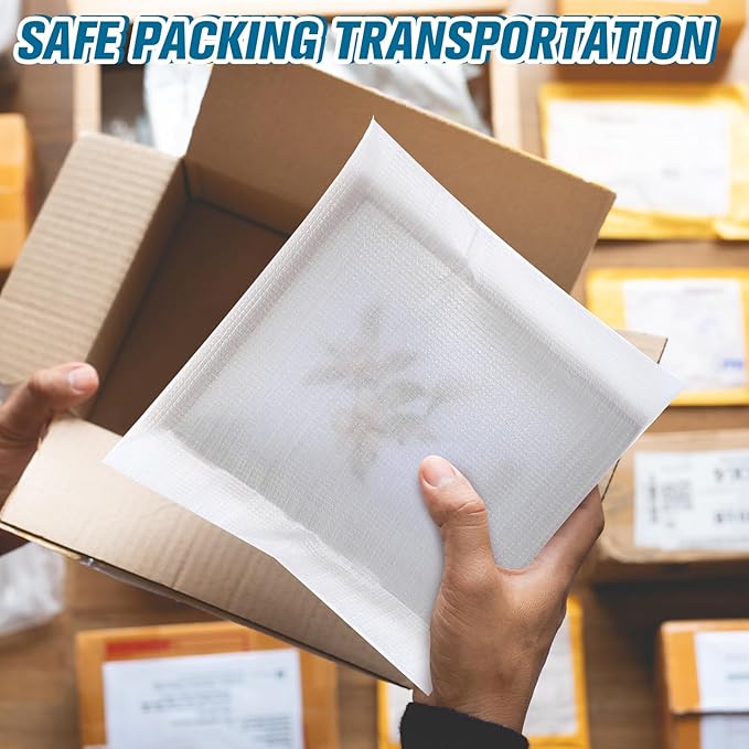 100 Pack Foam Pouches for Packing Supplies Cushion Foam Pouch for Dishes Chinaware Glasses Moving Fragile Items Wrapping and Transportation Storage (5 Sizes)