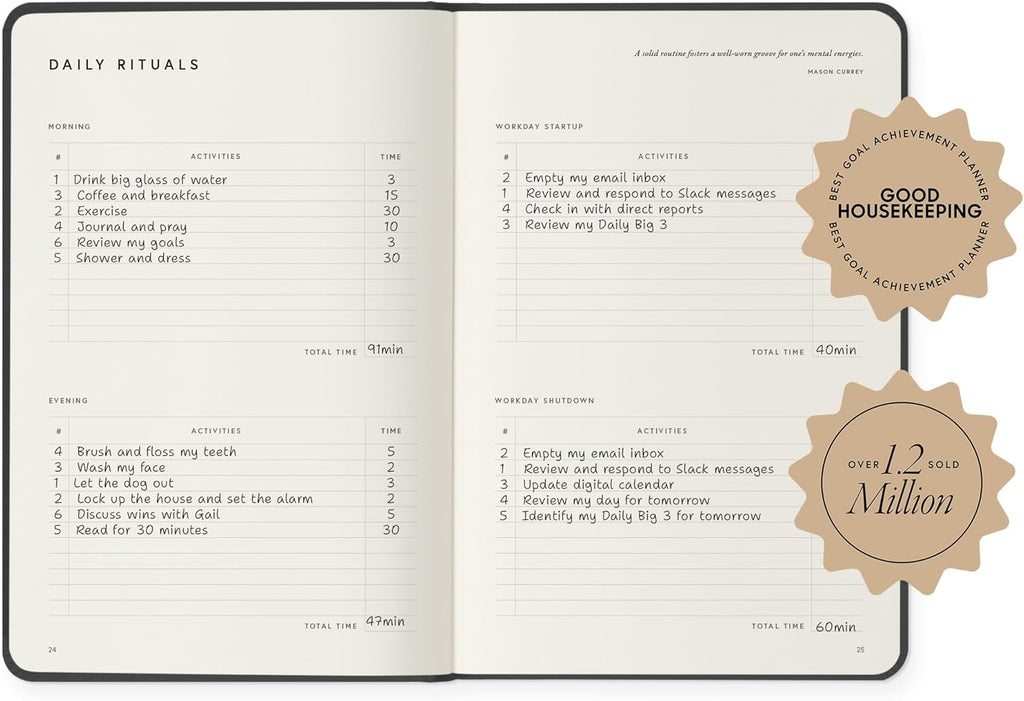 Full Focus Oatmeal Linen Planner by Michael Hyatt - The #1 Daily Planner to Set Annual Goals, Increase Focus, Eliminate Overwhelm, and Achieve Your Biggest Goals - Hardcover