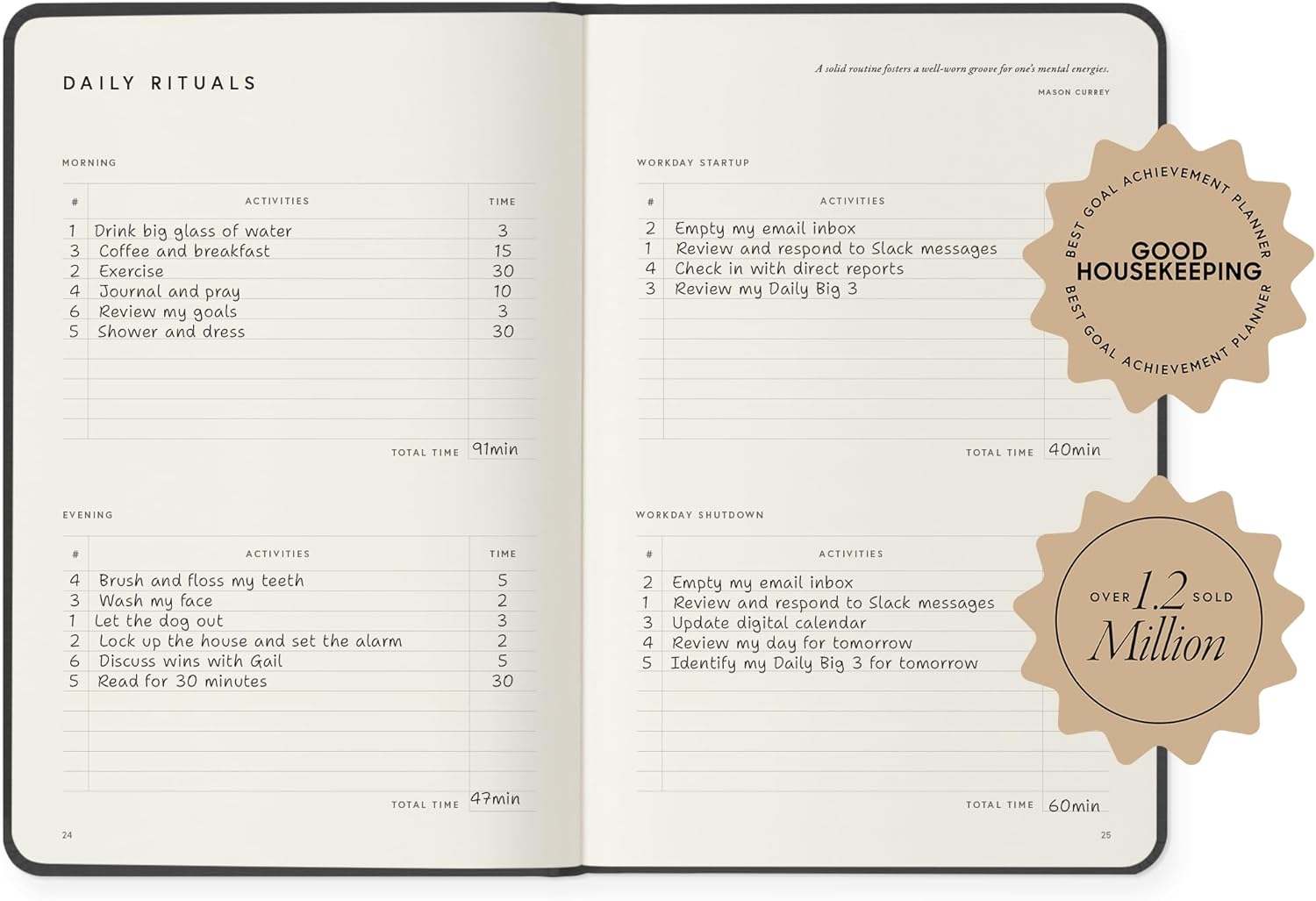 Full Focus Oatmeal Linen Planner by Michael Hyatt - The #1 Daily Planner to Set Annual Goals, Increase Focus, Eliminate Overwhelm, and Achieve Your Biggest Goals - Hardcover