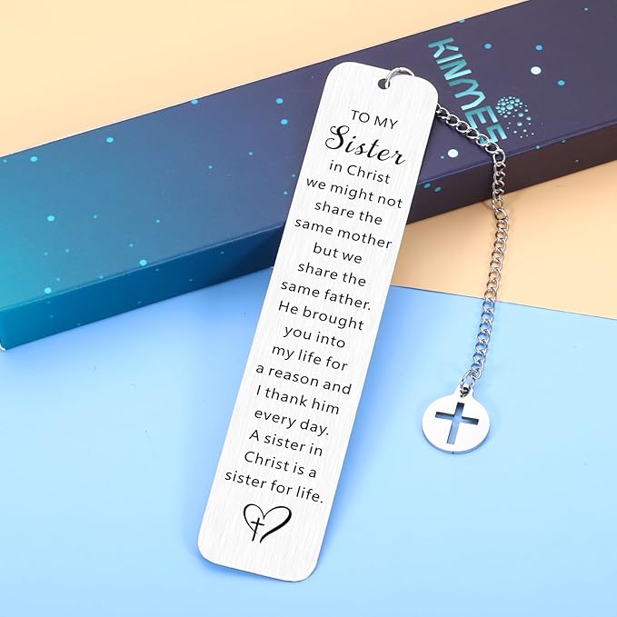Sisters Gifts from Sister, Sister Religious Bookmark, Sister in Christ Gifts for Women, First Communion Gifts for Girls, Christian Gifts for Sisters, Sister Christmas Easter Confirmation Gifts