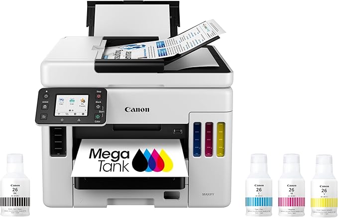 Canon MAXIFY GX7021 Wireless MegaTank Small Office All-in-One Printer, One Size