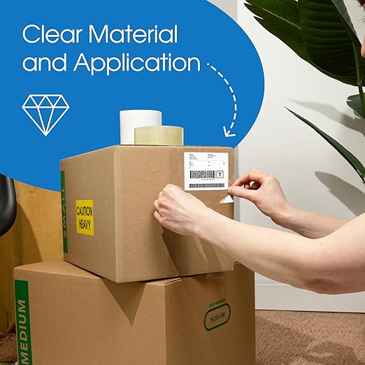 Spartan Industrial - 2" X 60 yd Clear Shipping Tape Rolls - 36 Rolls of Heavy Duty Box Tape for Moving, Packing, Shipping, Storage - 2.7 Mil