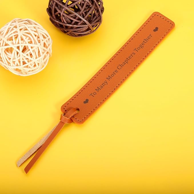 Wedding Leather Bookmark Gifts for Women Men 3rd Anniversary Valentines Day Bookmark Gifts for Him Her Wife Husband Birthday Gifts for Best Friend Bride Groom Women Book Marks for Booklover
