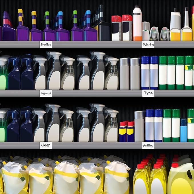 Dry Erase Magnetic Label 5x3 Inch White, Reusable Magnetic Dry Erase Labels for Whiteboards，Pack of 40