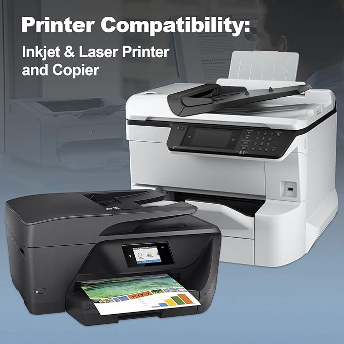 100 Labels 8.5"x11" Full Sheet Shipping Labels for Laser & Inkjet Printers, 8 1/2x11 Matte White 1 Per Sheet Full Page Mailing Label Sheets for Copier Printer, Full Size Labels