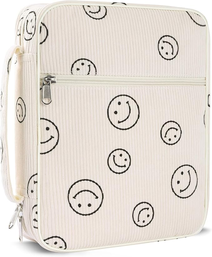 Bible Cover Case for Women,Large Bible Tote Bags for Women Organizer Corduroy Bible Carrying Case for Girls,Bible Study Supplies Accessories Christian Gifts for Women
