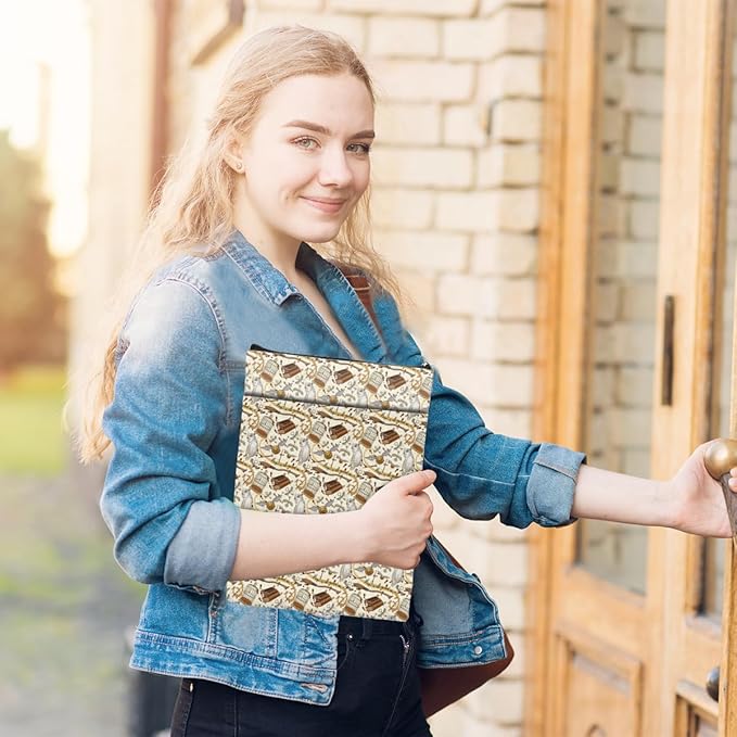 Magic Stuff Magic Owl Book Sleeve Book Cover Book Lovers Gifts Book Club Gifts Wizard Book Protector Book Gifts for Readers Women Magic Movie Fans Bibliophile Bookworm Mom Graduation Birthday Gifts