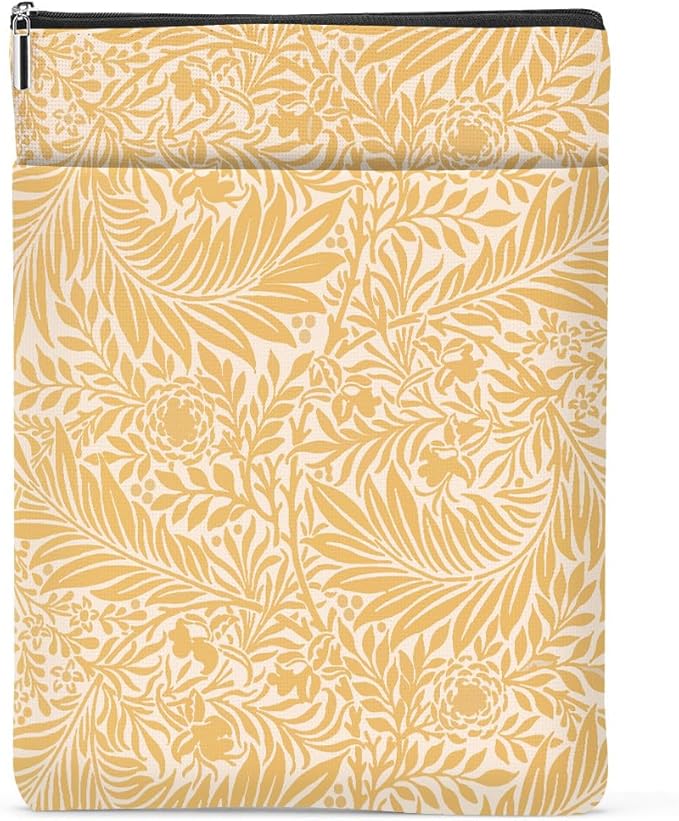 Botanical Book Sleeve, Classic Flower Book Covers for Paperbacks, Floral Book Pouch Book Protector, Book Lovers Gifts for Women Girls Freinds, Book Accessories Book Club Gifts Christmas Birthday Gifts