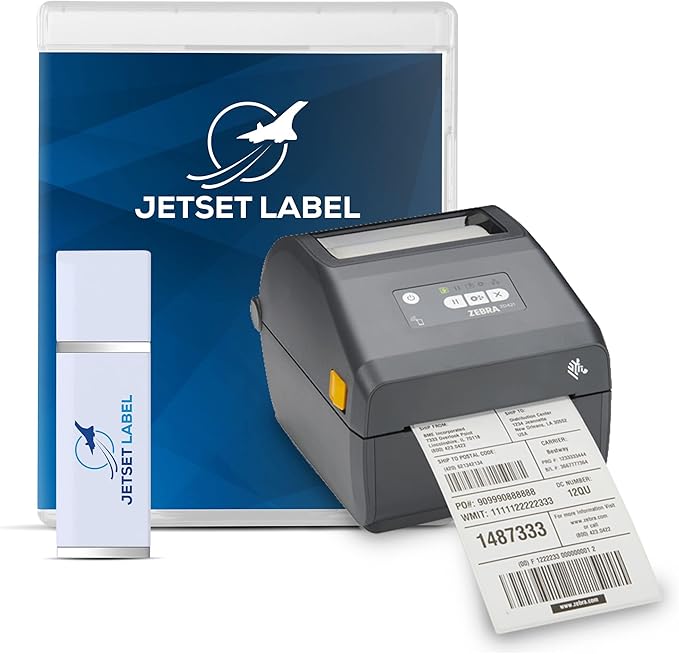 Zebra ZD421 Direct Thermal USB 203 dpi | ZD4A042-D01M00EZ 4 inch Width | Zebra GK420d Replacement | Zebra Label Printer | Includes Jet Set Label Software